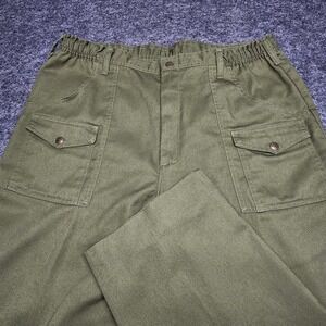 Boy Scouts of America BSA Scouting Green Uniform Pants 38x29 Snap Button